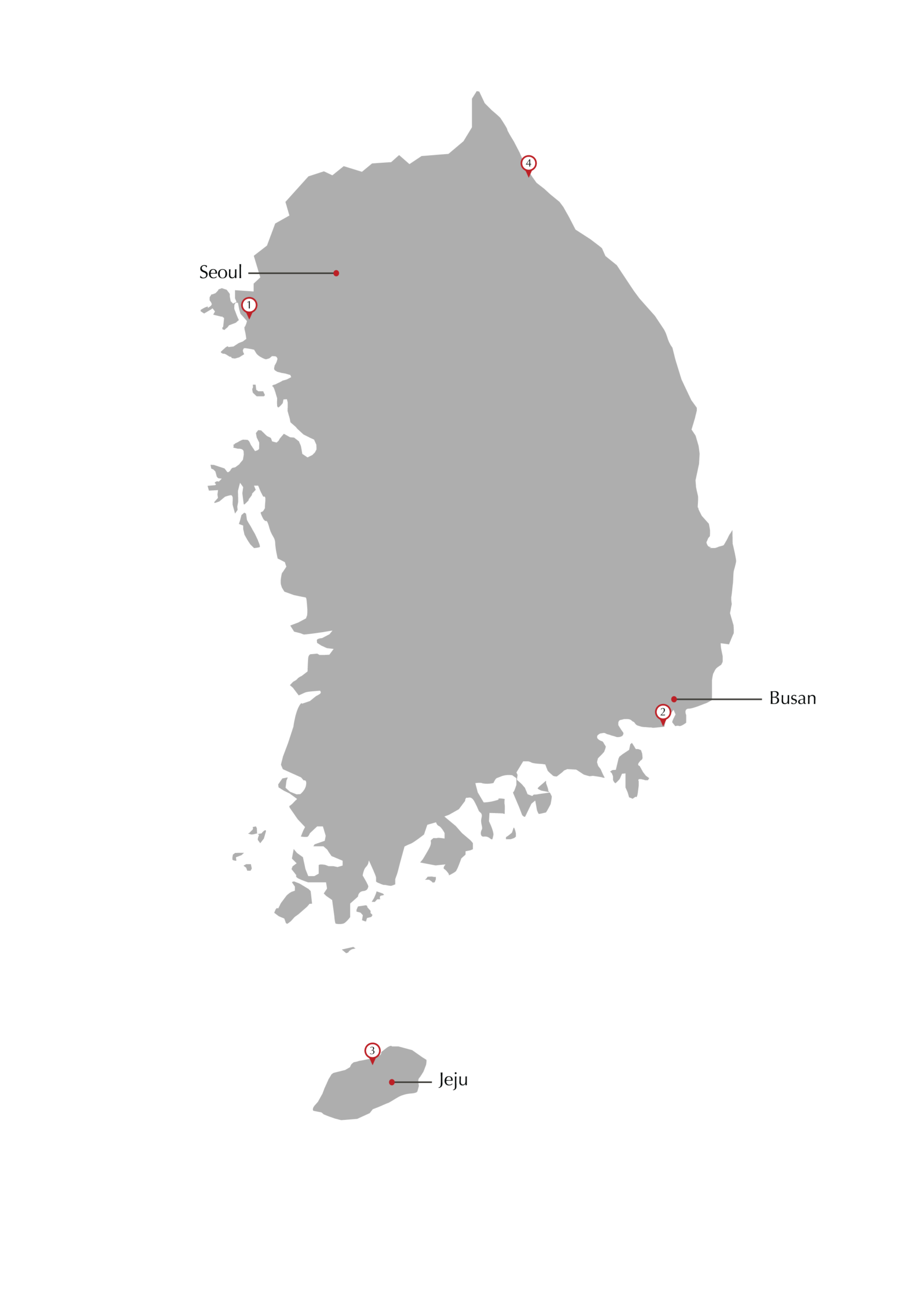Korea Cruise map